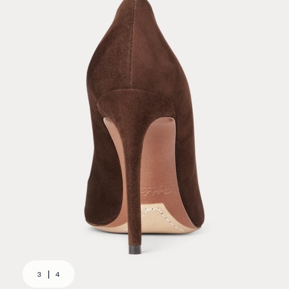 NEW Ralph Lauren Purple Label 8.5 Celia Goat-Suede Pump - Italian - MSRP: $575 - Picture 15 of 15